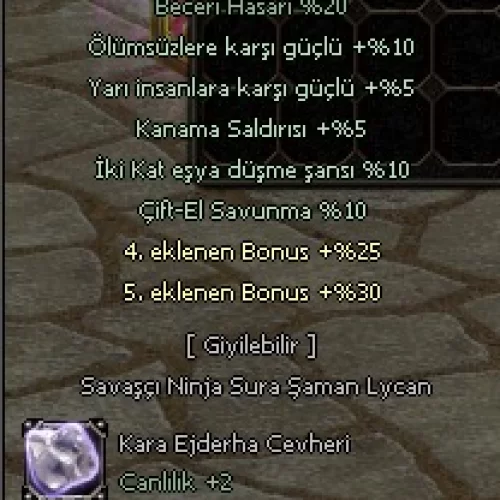  +9 KARA KÜPE 25-30LU